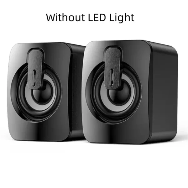 Enceintes PC Stéréo HiFi avec LED - Son Puissant, Design Élégant 🎵💻